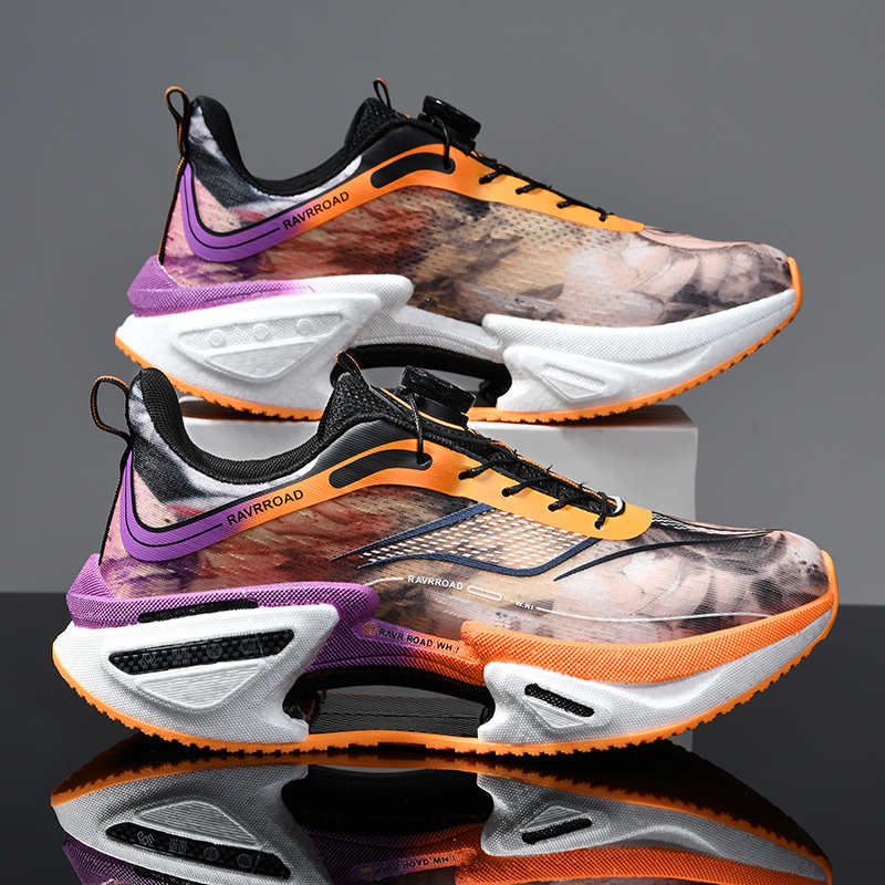 Running Shoe Carbon - Erkekler için Elastik Hızlı Koşu Ayakkabıları,