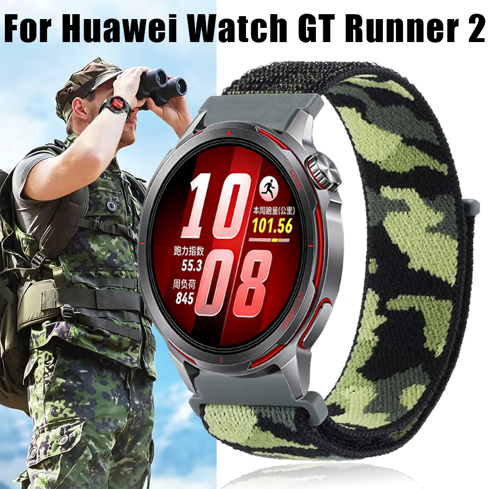 Runners Gear - 20mm 22mm Naylon Döngü Kayışı Huawei