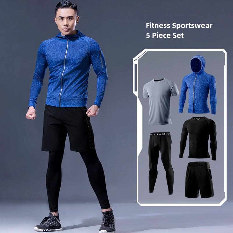 5 Parça Erkek Spor Giyim Seti  - Running Gear Quick Dry incelemesi ve fiyatı