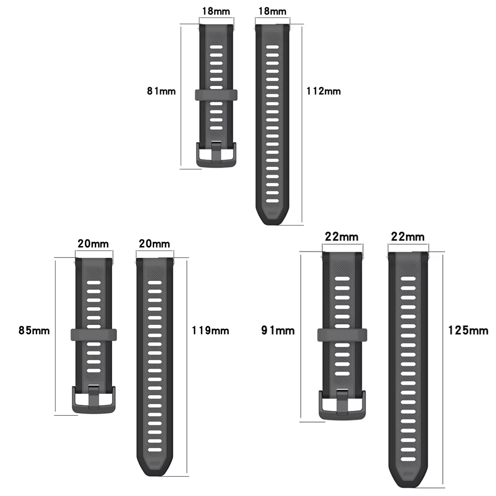 22mm 20mm 18mm Silikon Kayış H - Runners Gear incelemesi ve fiyatı